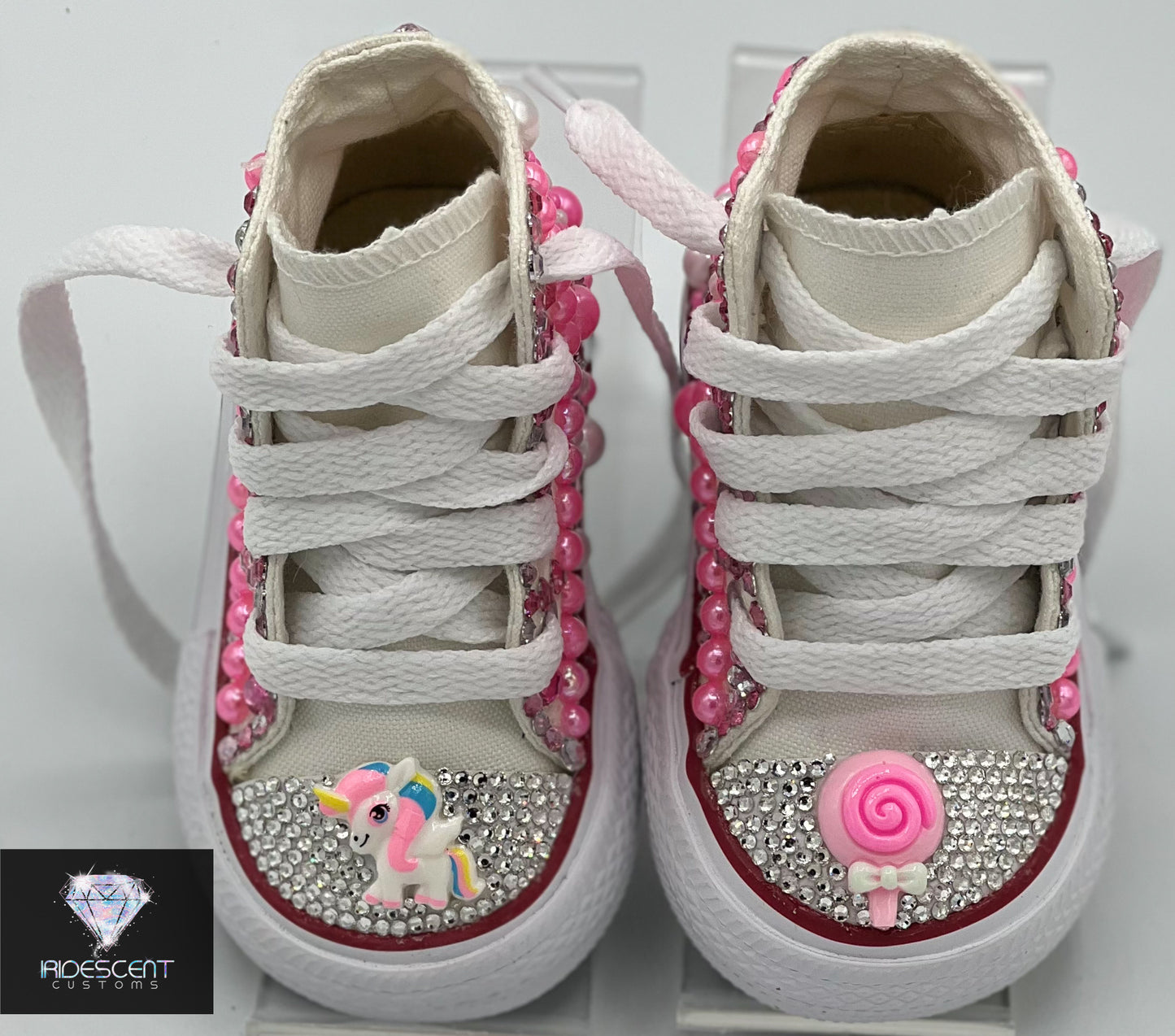 Diamonds & Pearls Custom Converse-Baby