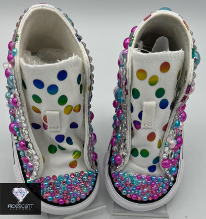 Diamonds & Pearls Custom Converse-Baby