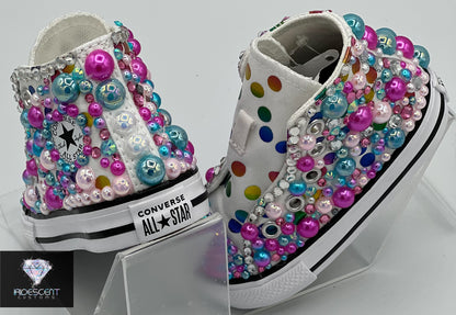 Diamonds & Pearls Custom Converse-Baby