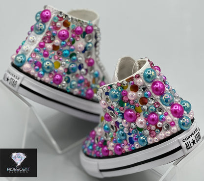 Diamonds & Pearls Custom Converse-Baby