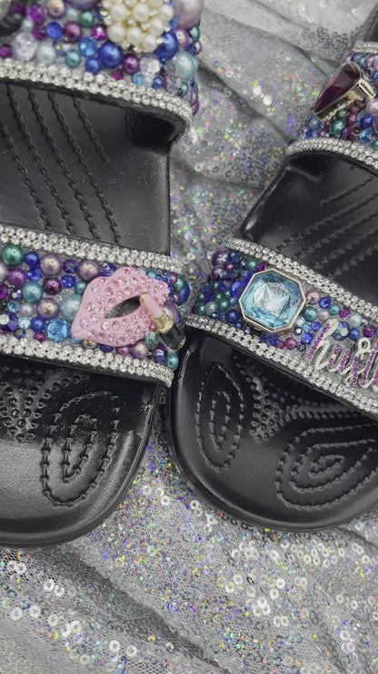 Embellished-Custom Croc Slides-Adult