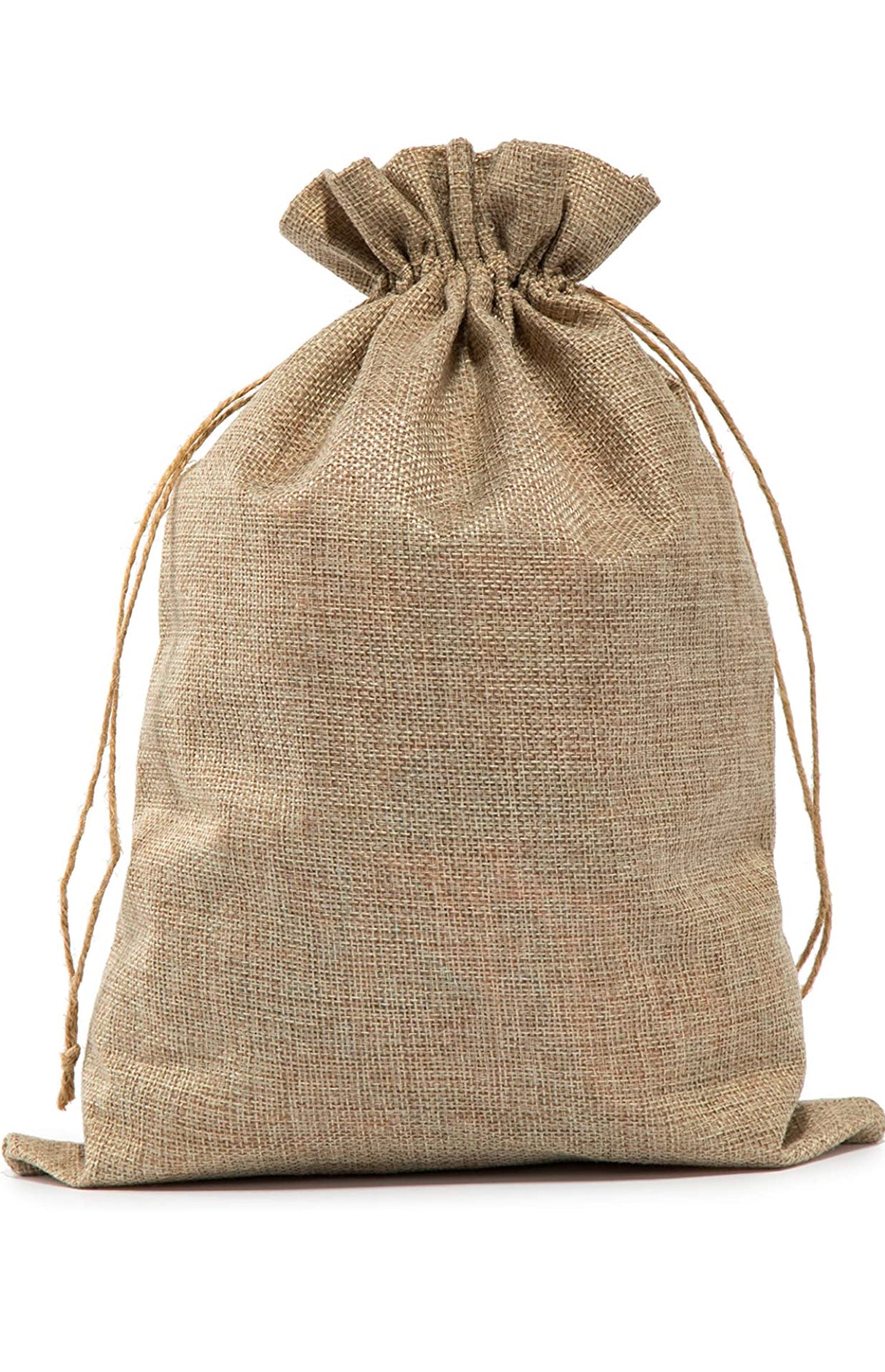 Personalized Burlap Santa Gift Bags