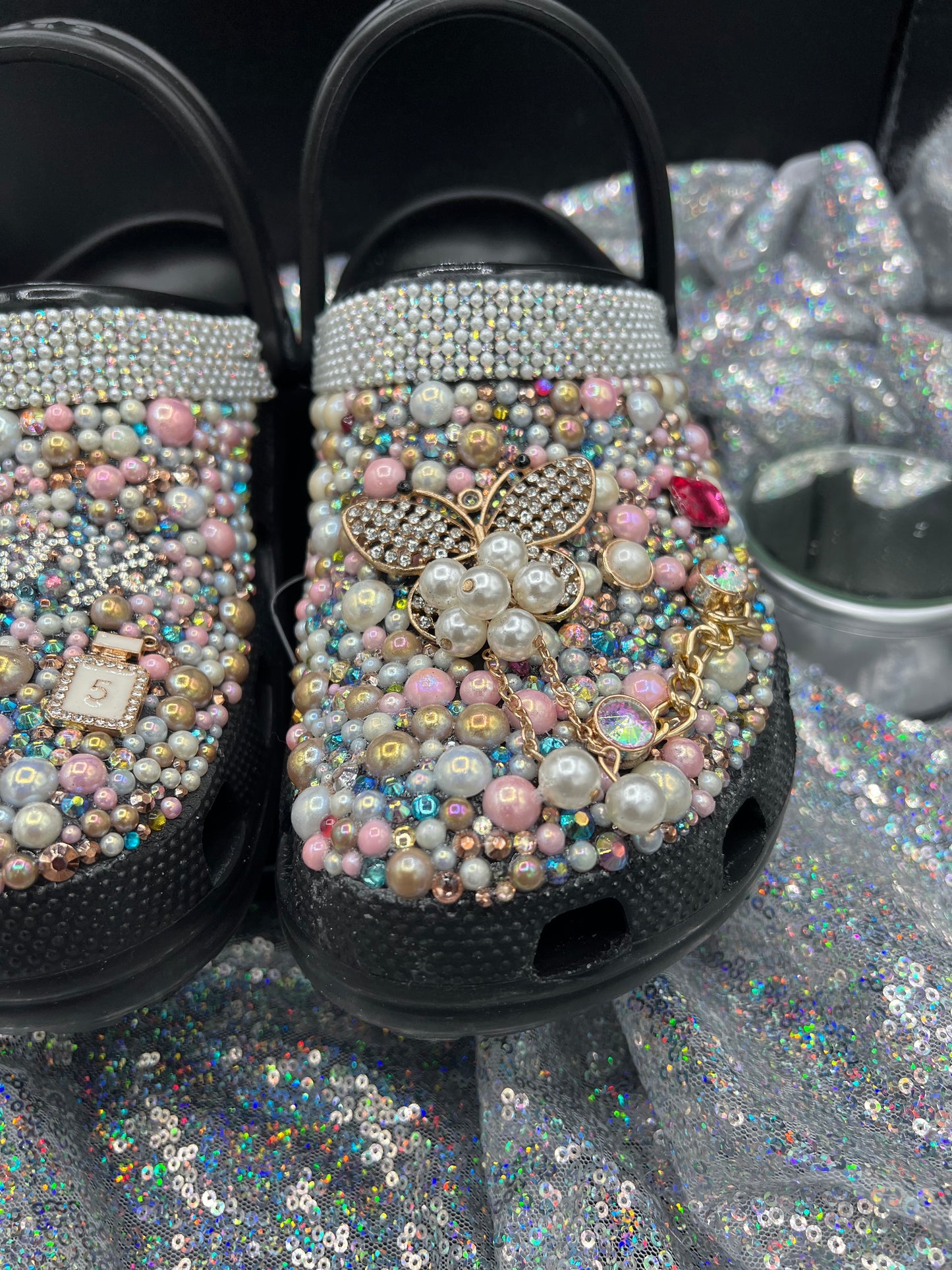 Diamonds & Pearls- Custom Crocs- ADULT