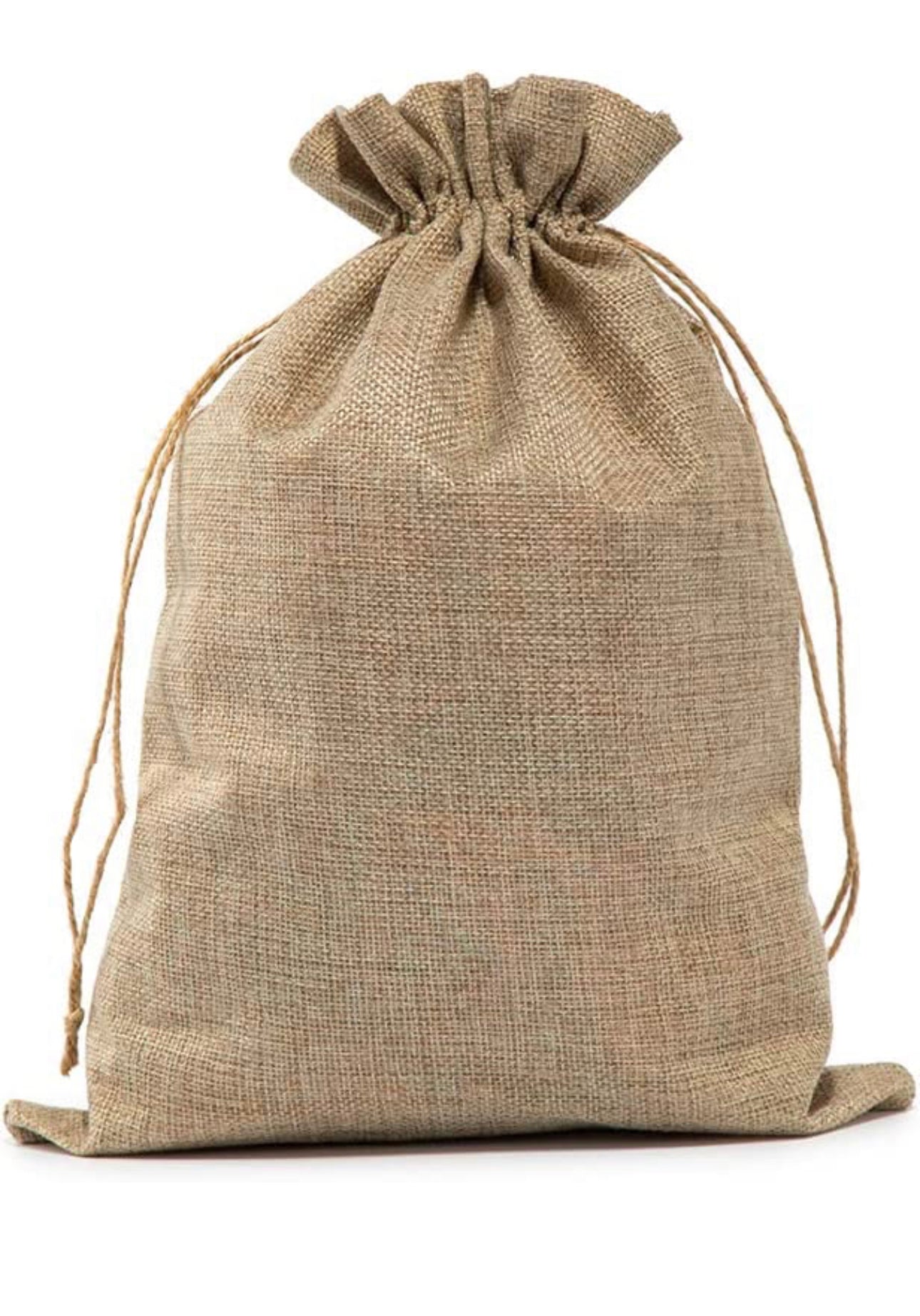 Personalized Burlap Santa Gift Bags