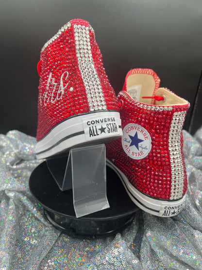 All Bling Converse Kicks- Adult High Top