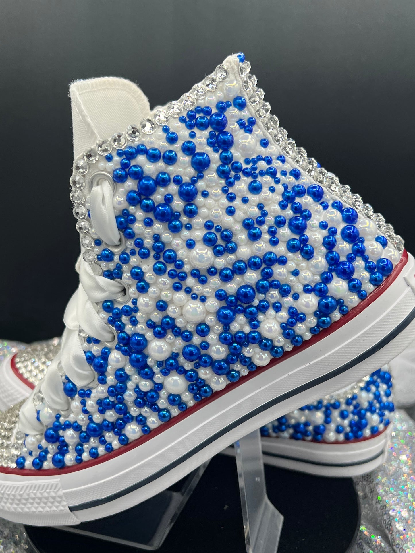 Diamonds & Pearls Custom Converse- Adult – The Art of Custom